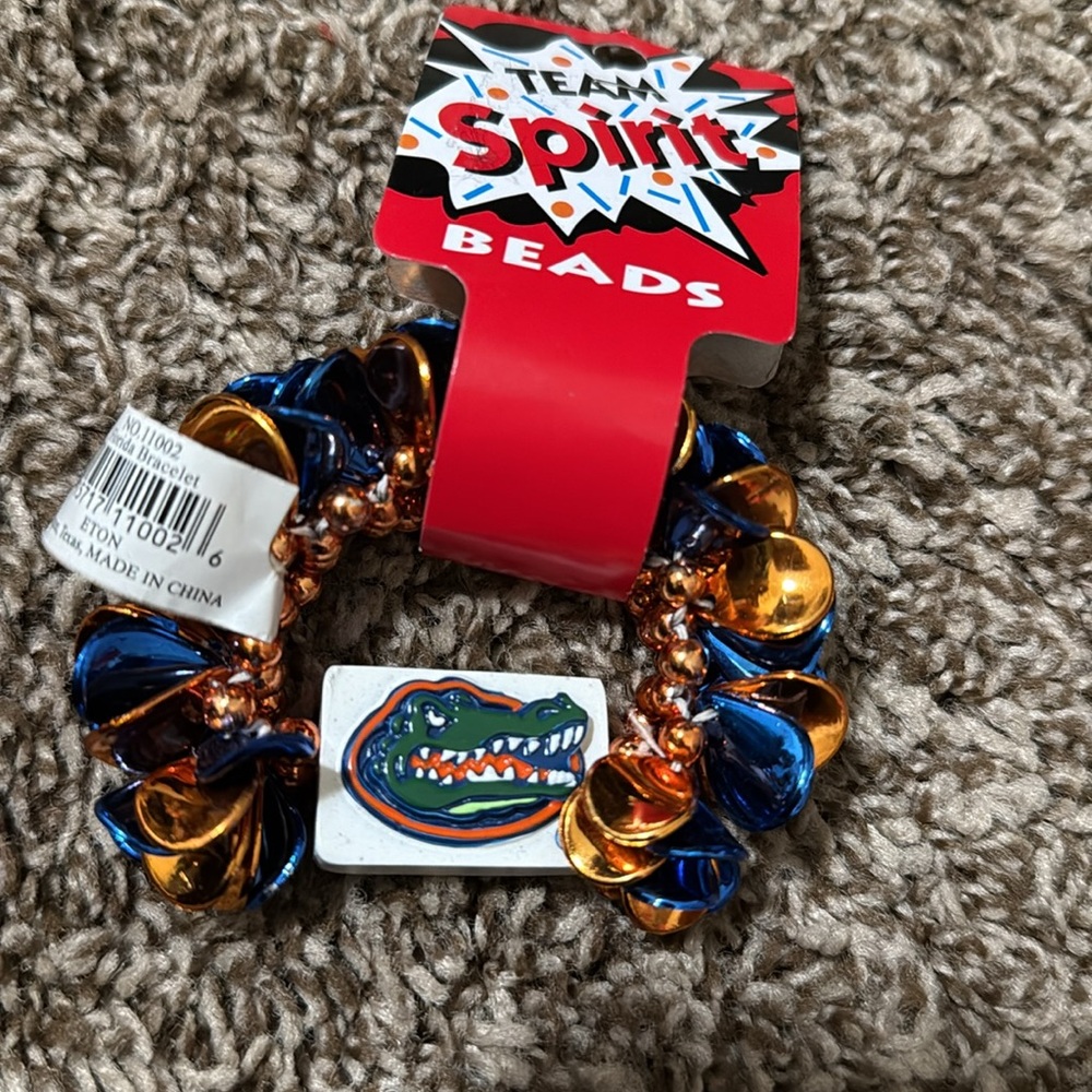 Florida Gators NWT team spirit stretchy spirit bracelet collegiate orange blue